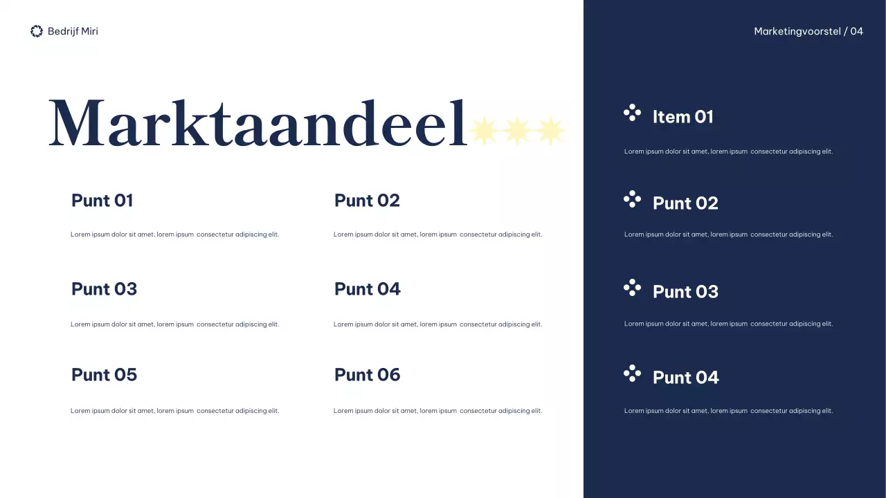 document modern marketingvoorstel marine