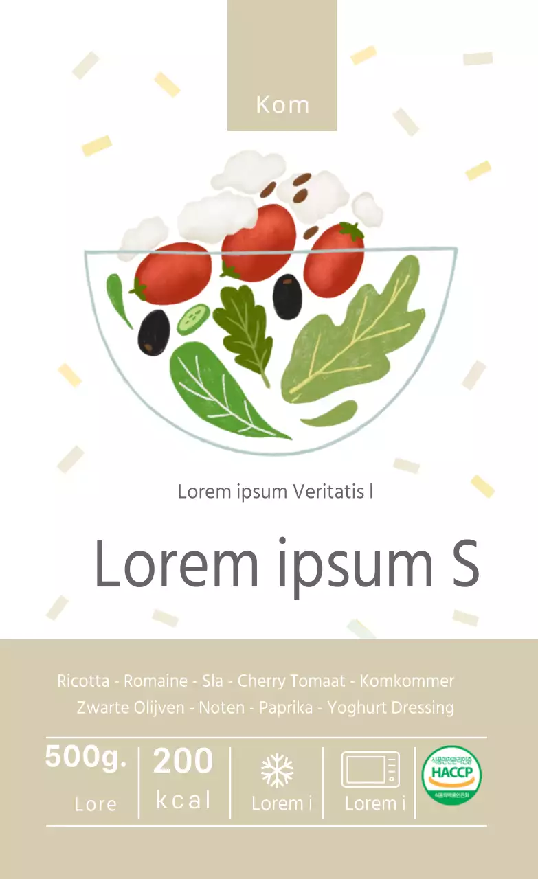 Salade van ricotta en kaas