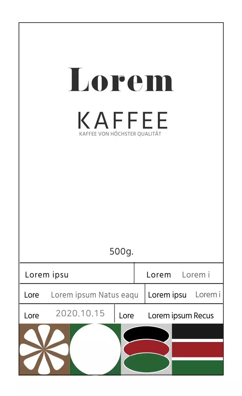 Cafe Bohne Etiketten 02