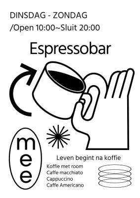 Witte café poster