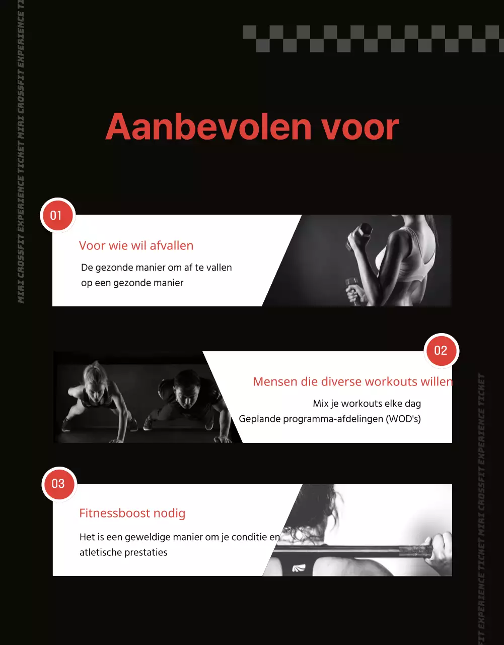 Promoot een trendy crossfit evenement in oranje en zwart