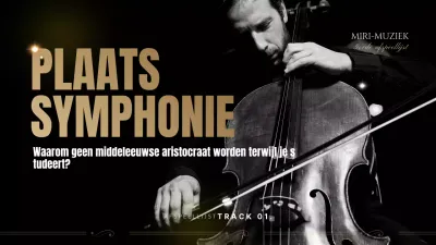 Muziekkanaalkunst met een donker klassiek gevoel