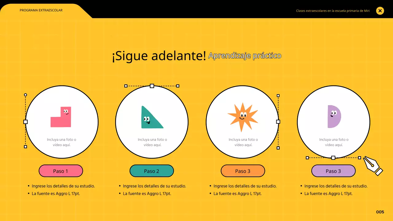 Lecciones de infografía en coloridos marcos de navegador