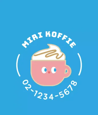 Leuke koffie karakter acryl sleutelhanger voor cafe