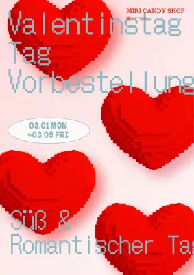 Niedliche White Day Pixel Art Herz in Rot zu fördern Candy Shop