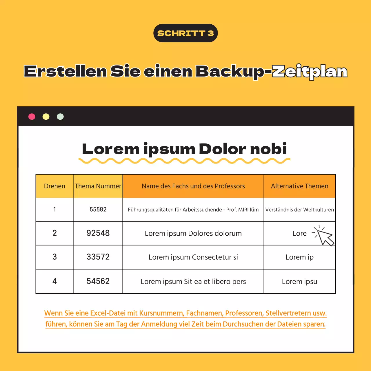 Neue Semestereintragung in gelber CardNews