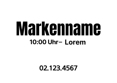 Einfache Markenfolien