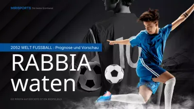 Analyse der Fußballspieler in Schwarz und Blau