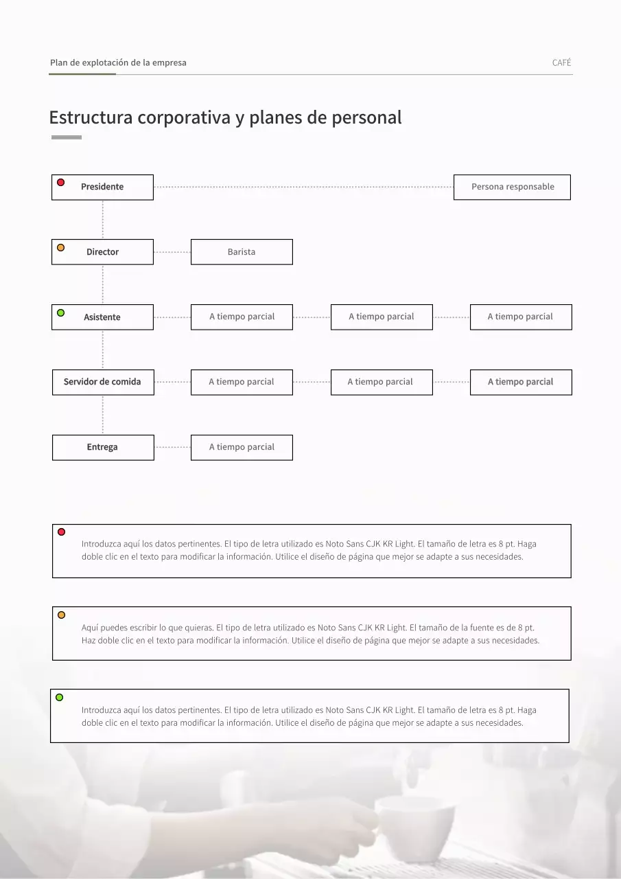 Plan de negocio de concepto diagonal simple en verde