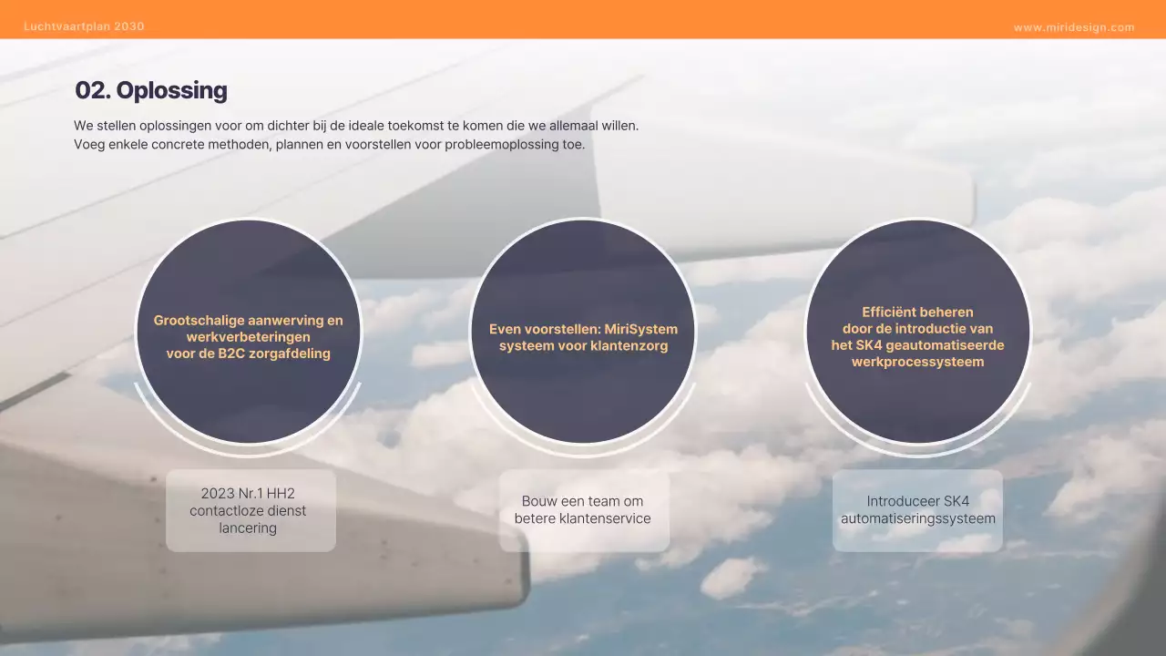 Luchtvaart Business Template met oud stadsthema