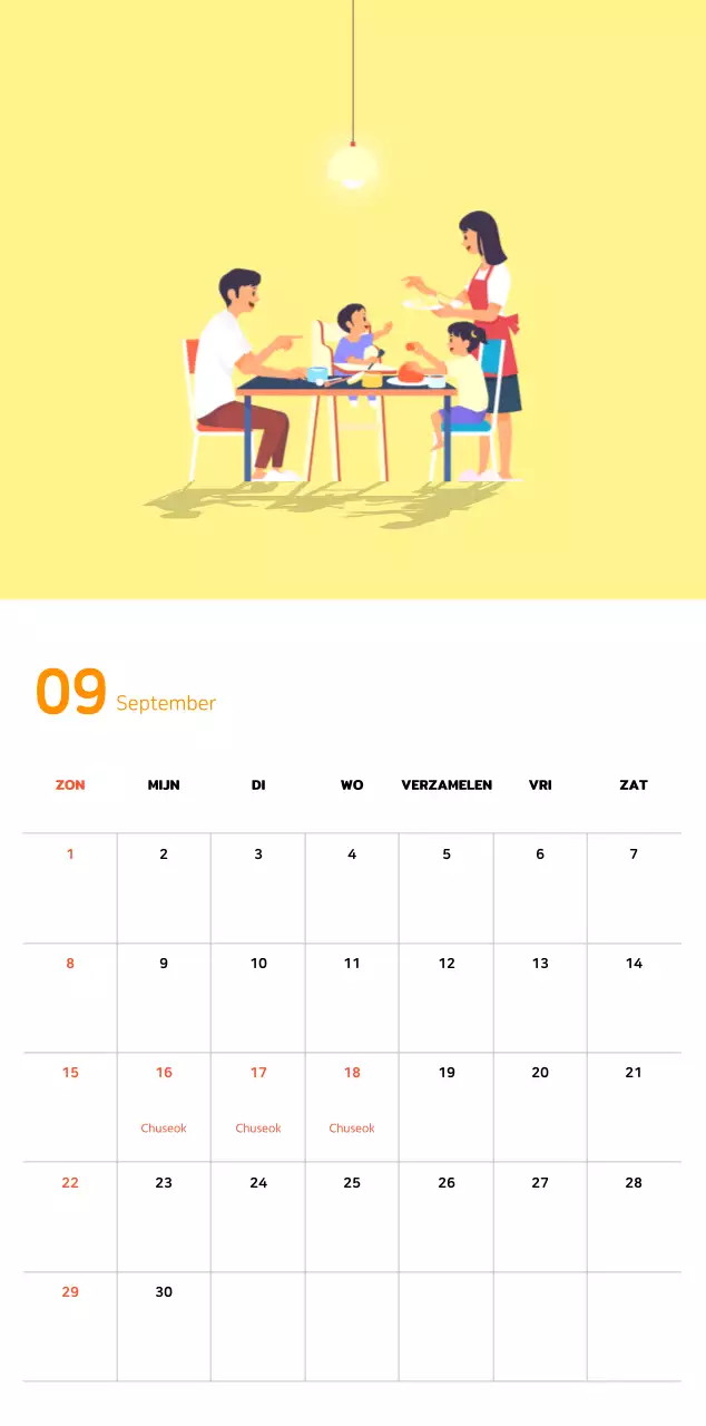 Warm familieconcept in pastelkleuren