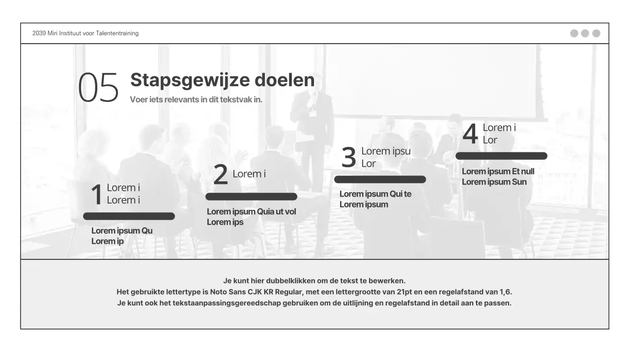 Zakelijk voorstel trainingsprogramma op maat PPT by Grayton