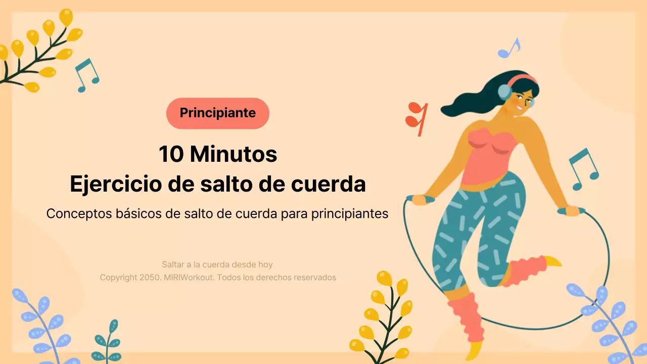 Conceptos de ilustración en tonos naranjas Conceptos básicos de saltar a la comba para principiantes