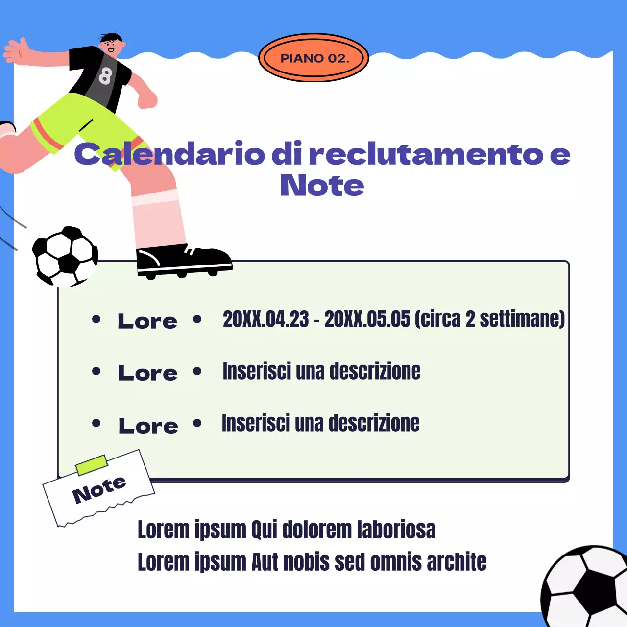 Il centro sportivo blu e giallo è alla ricerca di soci.