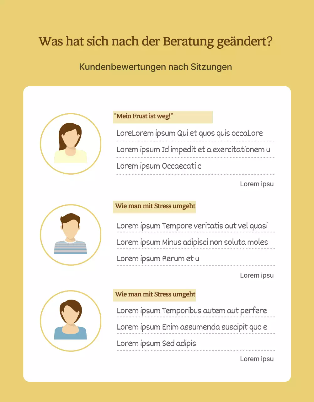 Sanft gefärbte psychologische Beratung Detailseite