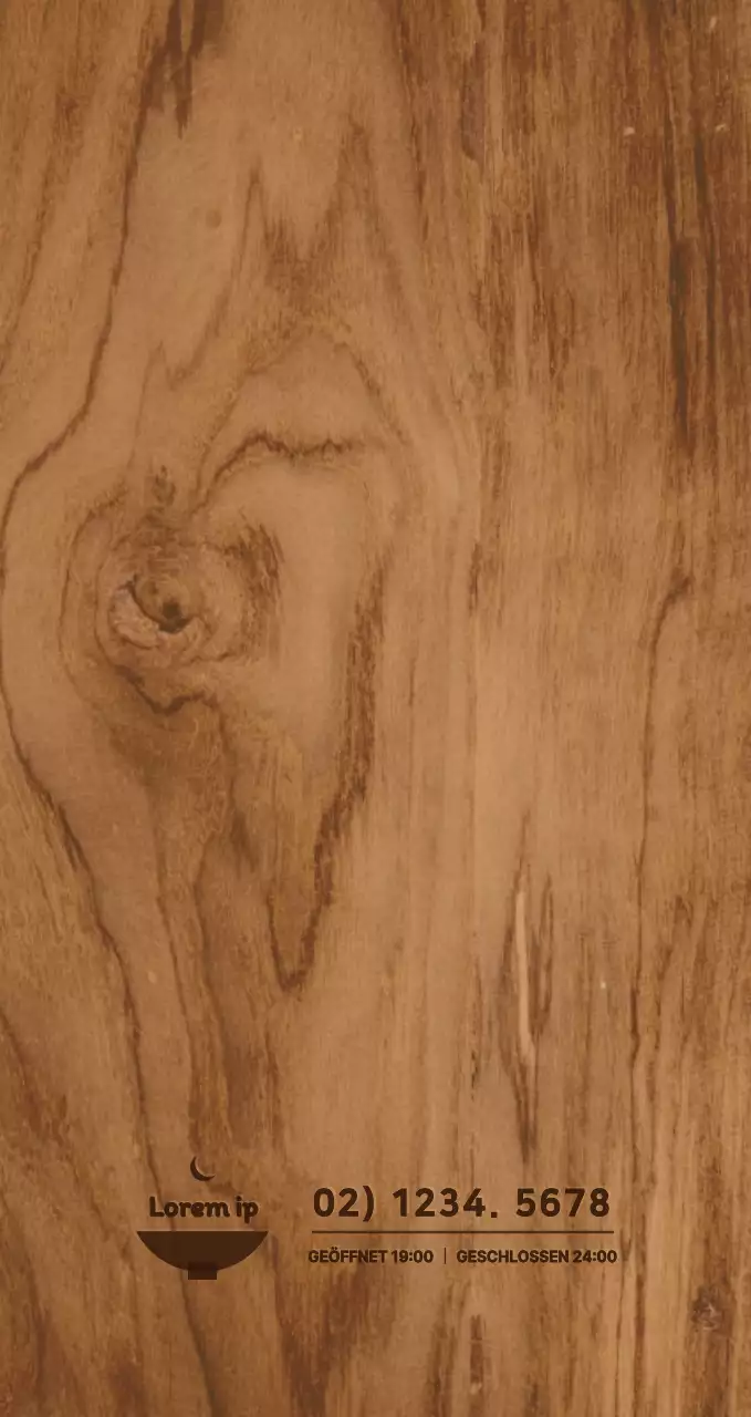 Förderung und Information über ein emotionales und einfaches Holzkonzept-Restaurant