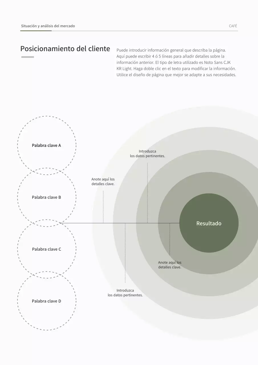 Plan de negocio de concepto diagonal simple en verde