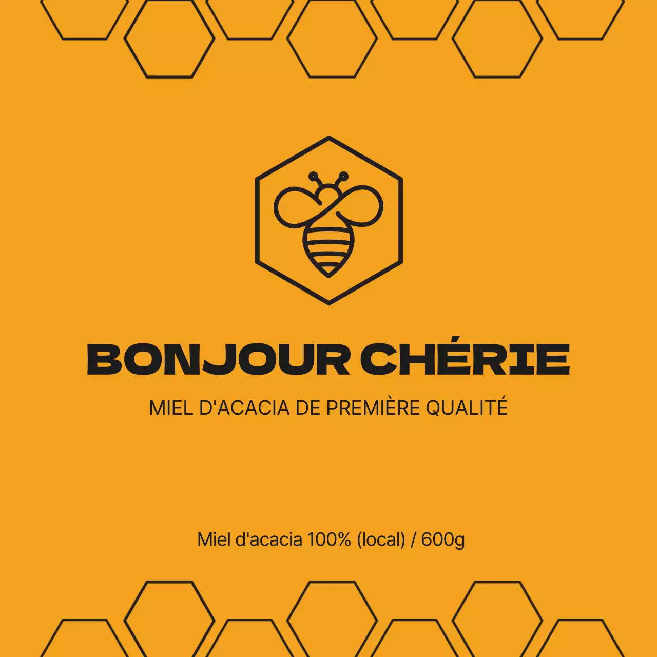 Autocollant pour étiquette de miel