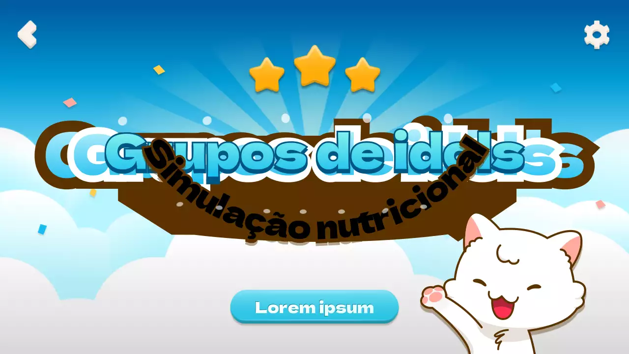 Simulação de gestão de ídolos baseada na escolha com um conceito de jogo móvel