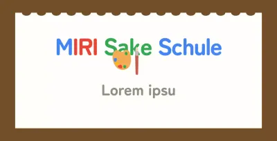 Kinderkunstschule Balsa mit weißem Skizzenbuch-Hintergrund