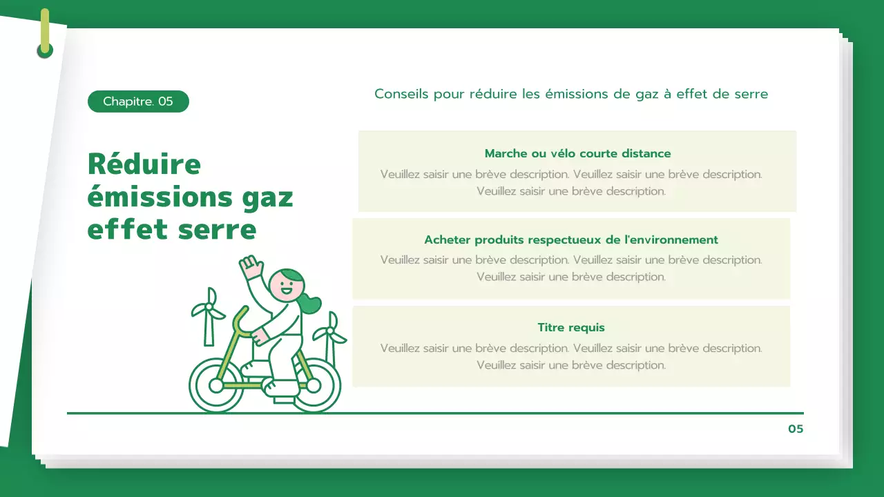 Étudier le changement climatique et les gaz à effet de serre d'une manière verte et propre