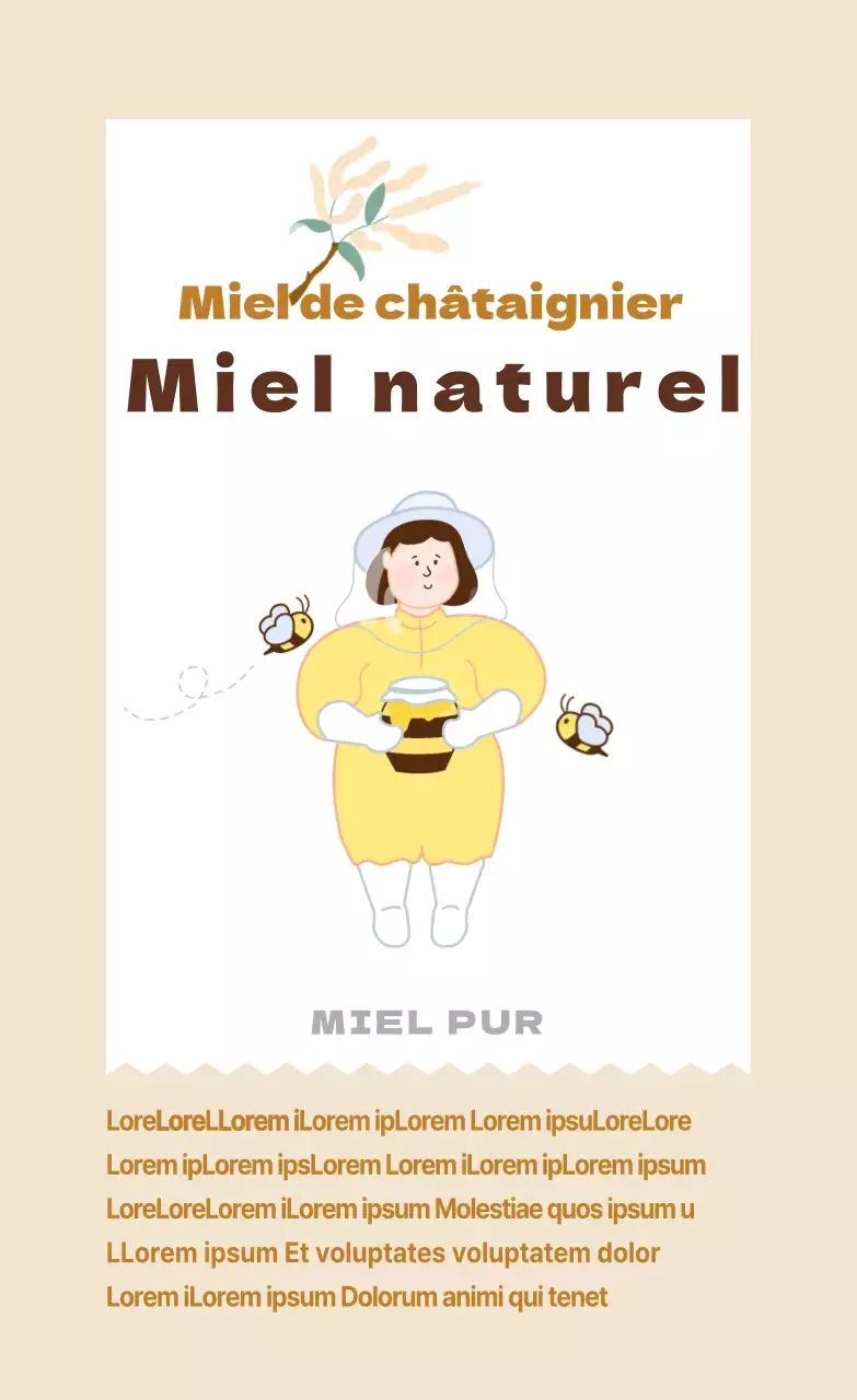 Autocollant vertical_Miel