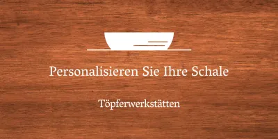 Ein einfaches Werkstattschild mit weißem Text und einer Schalenillustration