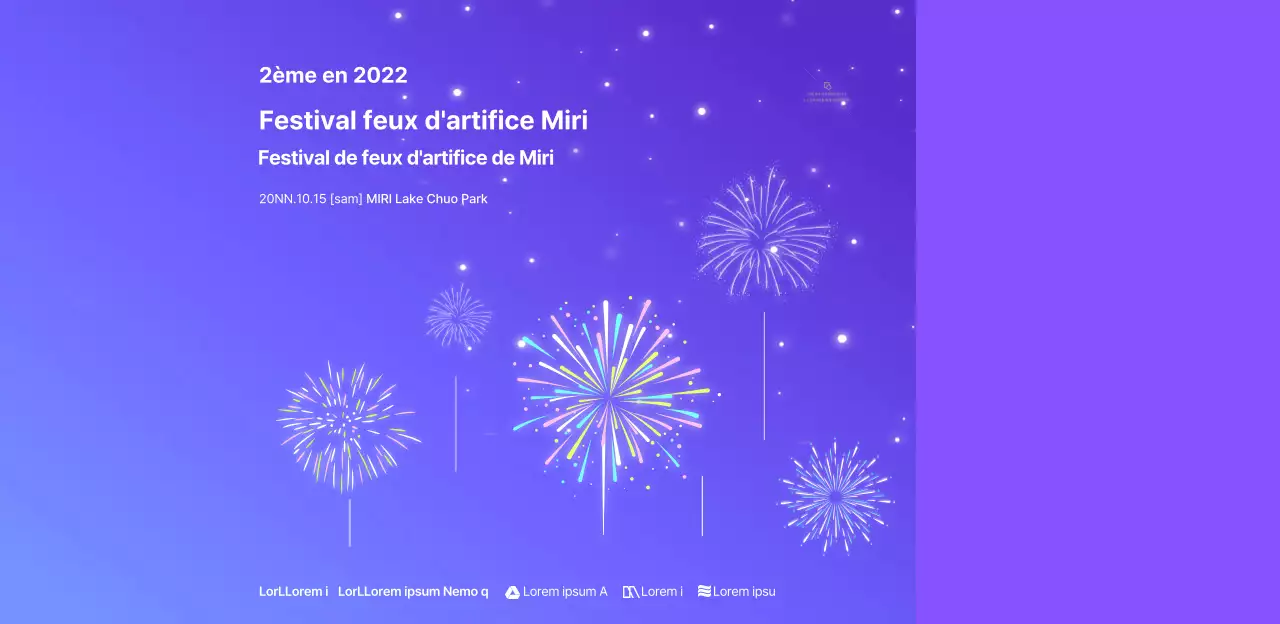 Arrière-plans dégradés et motifs d'étoiles pour les feux d'artifice