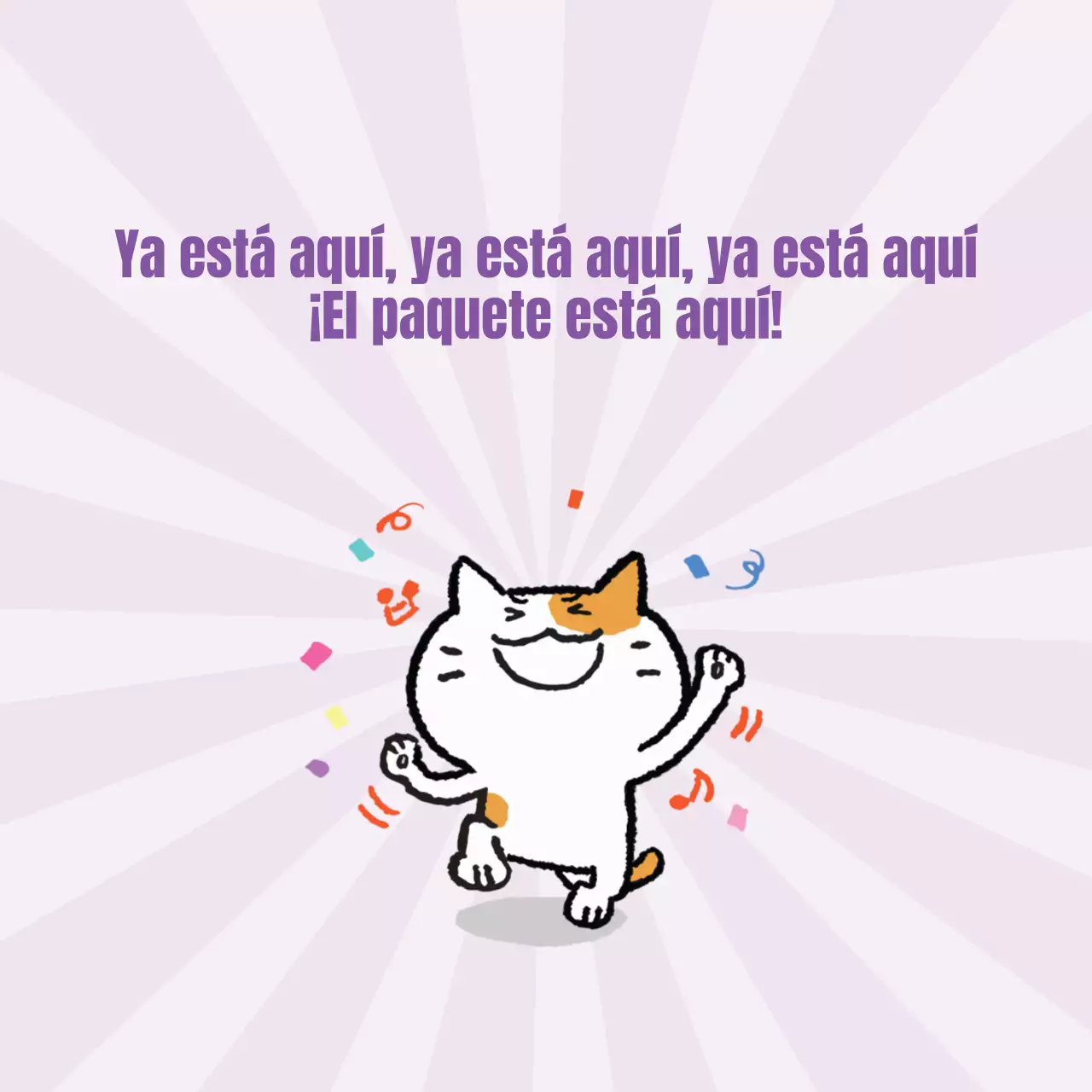 ¡El paquete está aquí!