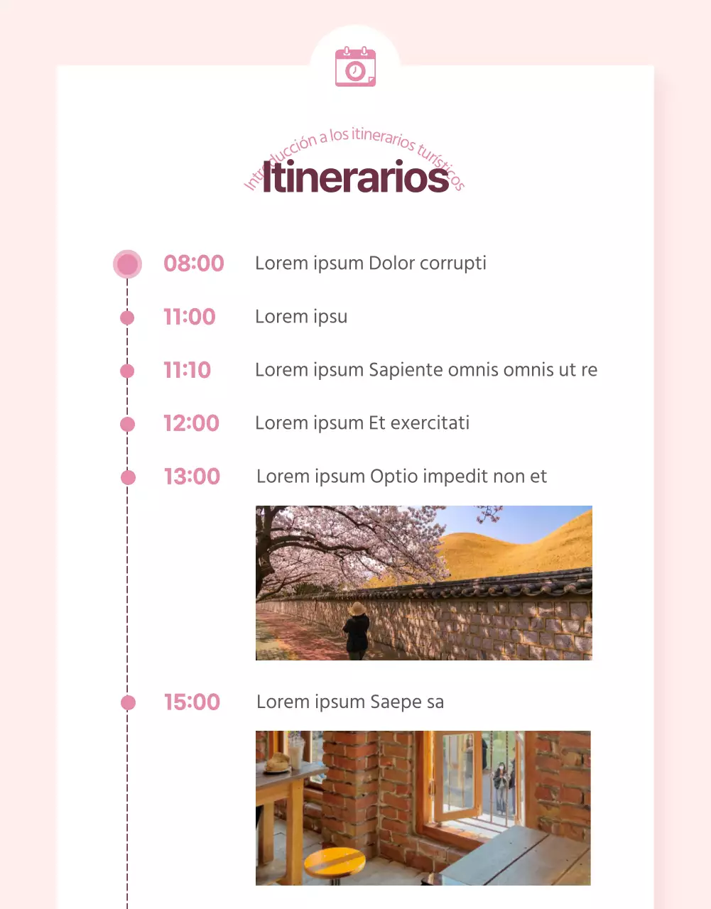 Promoción de las visitas guiadas a los cerezos en flor con un toque rosa