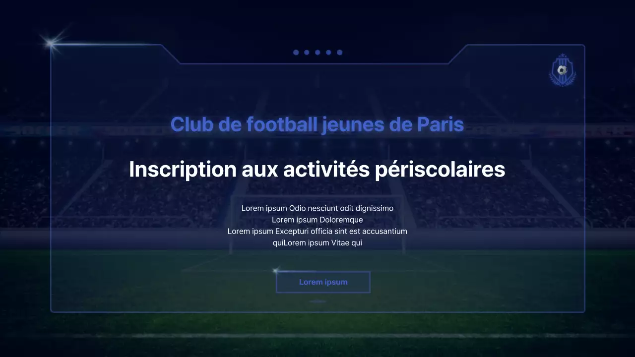 Guide de recrutement des clubs de football pour le programme cyberconceptuel d'activités extrascolaires de Sodomy