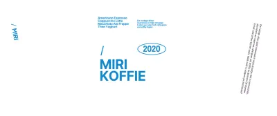 Promoot je café in blauwe, strakke tekst