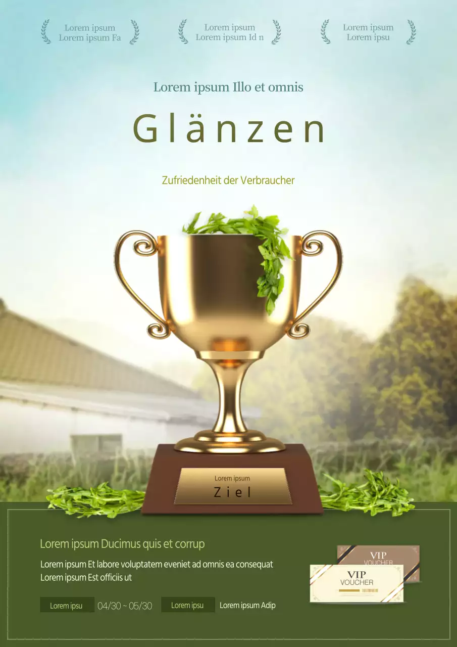 Grünes und braunes Filmparodiekonzept gewinnt Veranstaltung