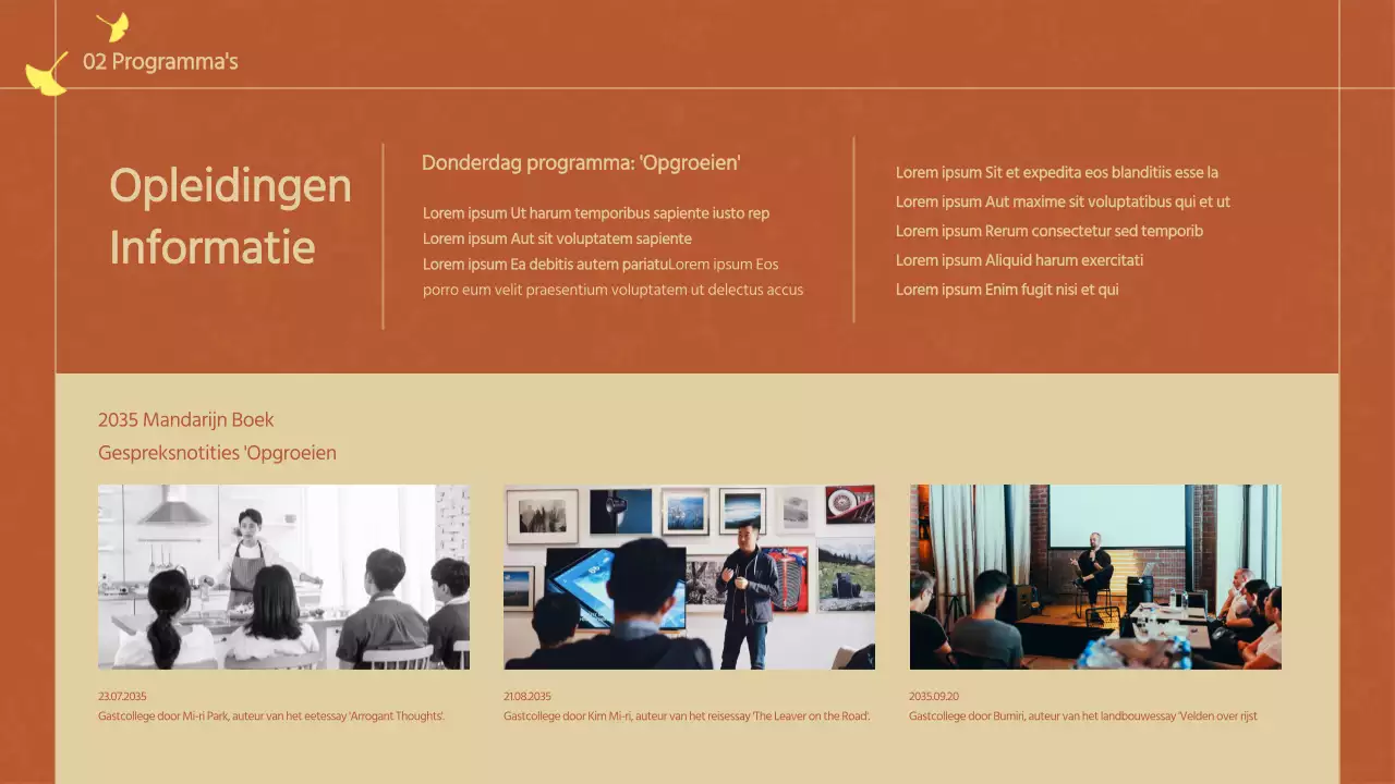 Herfst lesthema in bruin en beige