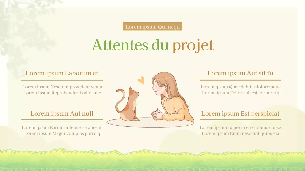 Présentation du projet de co-sitting d'animaux illustré au pastel