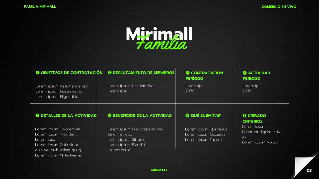 Un sencillo planificador de eventos de Black Friday para centros comerciales en negro y verde lima