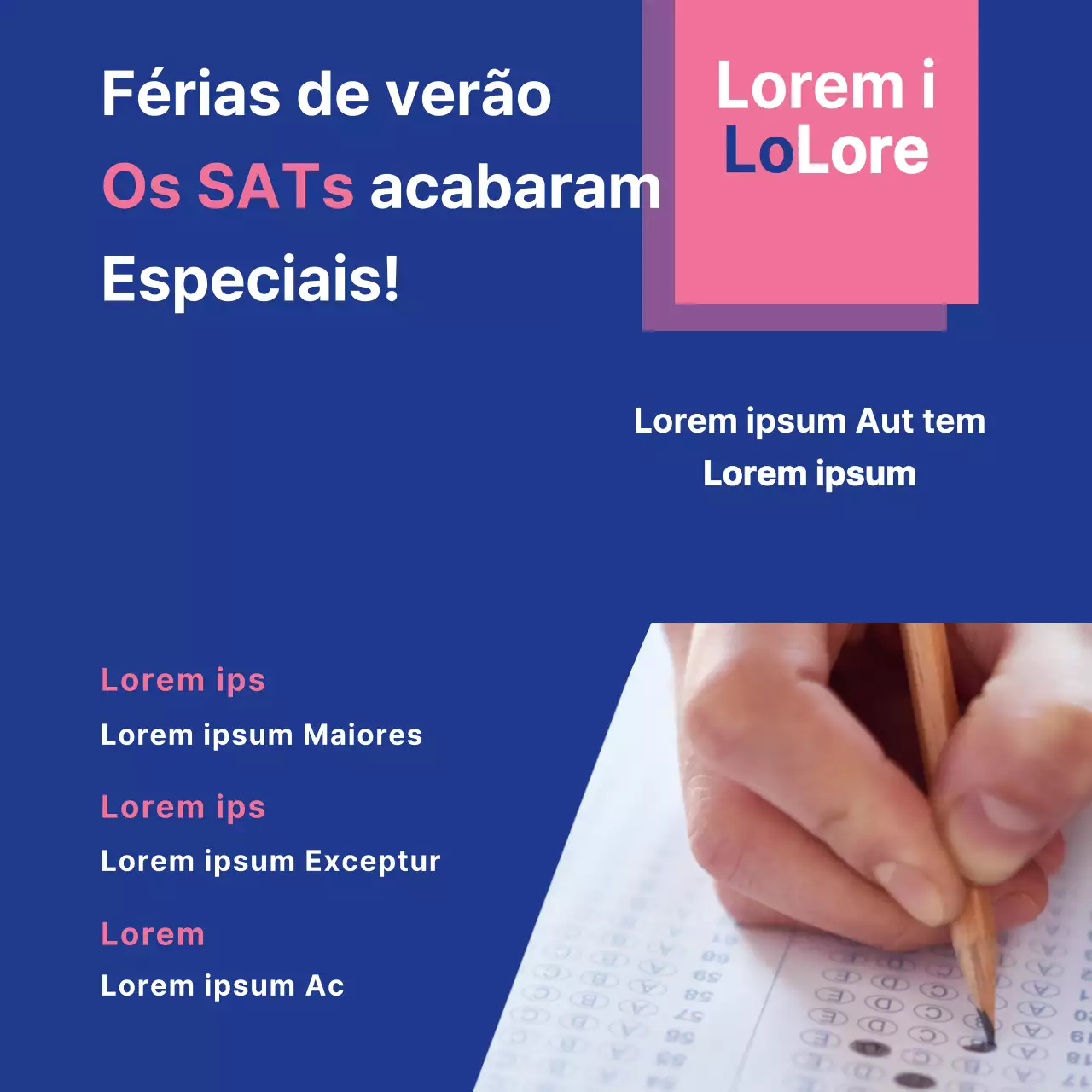 Especialidades SAT nas férias escolares