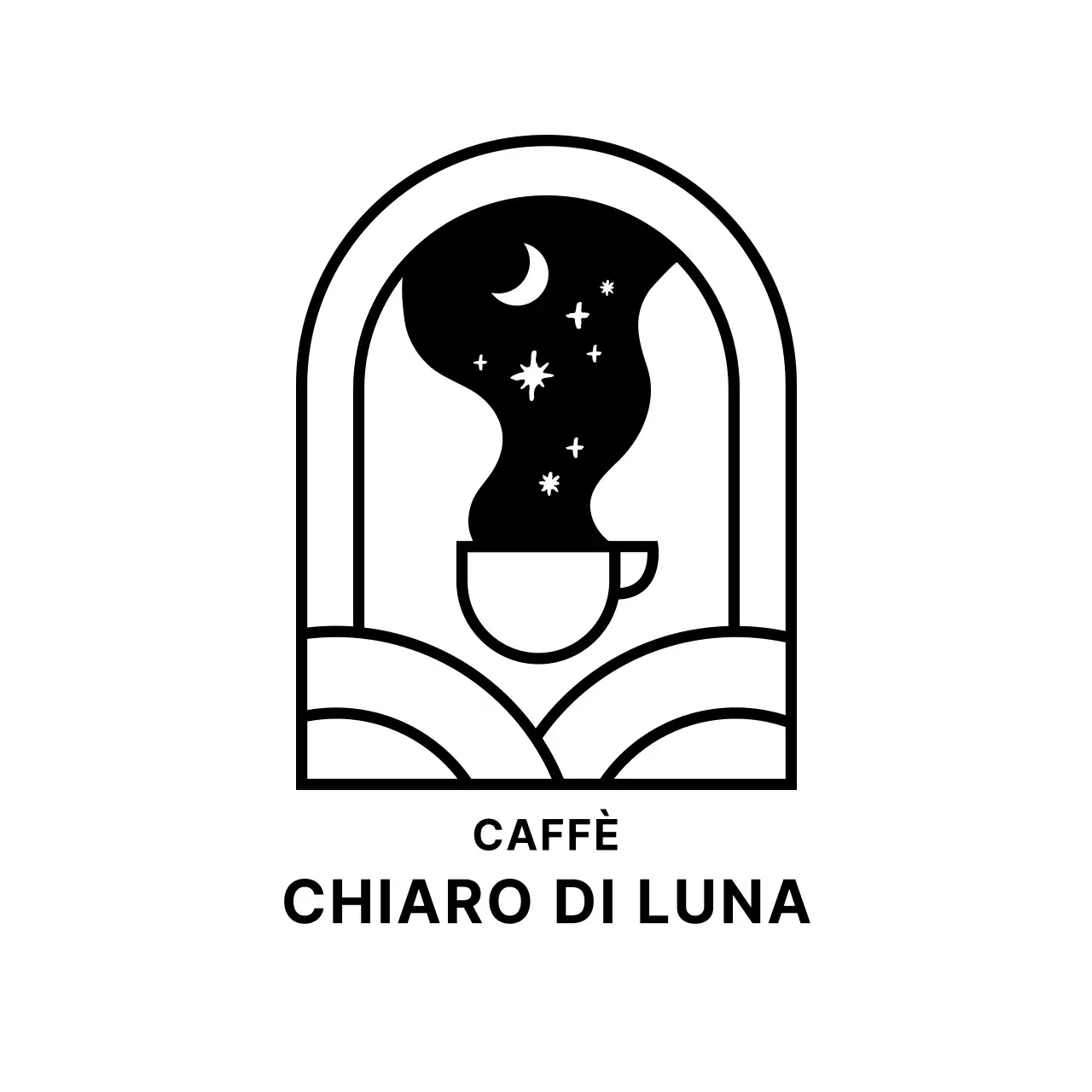 Coppe da ghiaccio con logo del caffè sentimentale