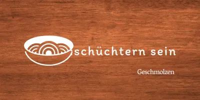 Einfache koreanische Restaurantbeschilderung mit weißem Text und Nudelillustrationen