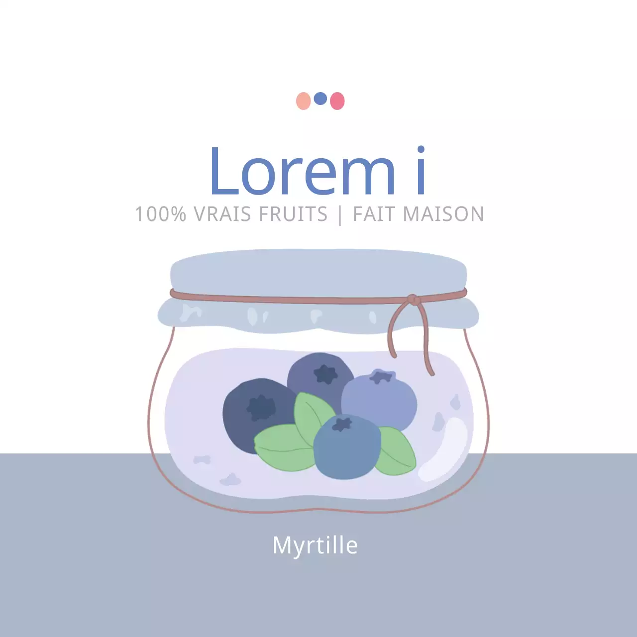 Confiture de myrtilles