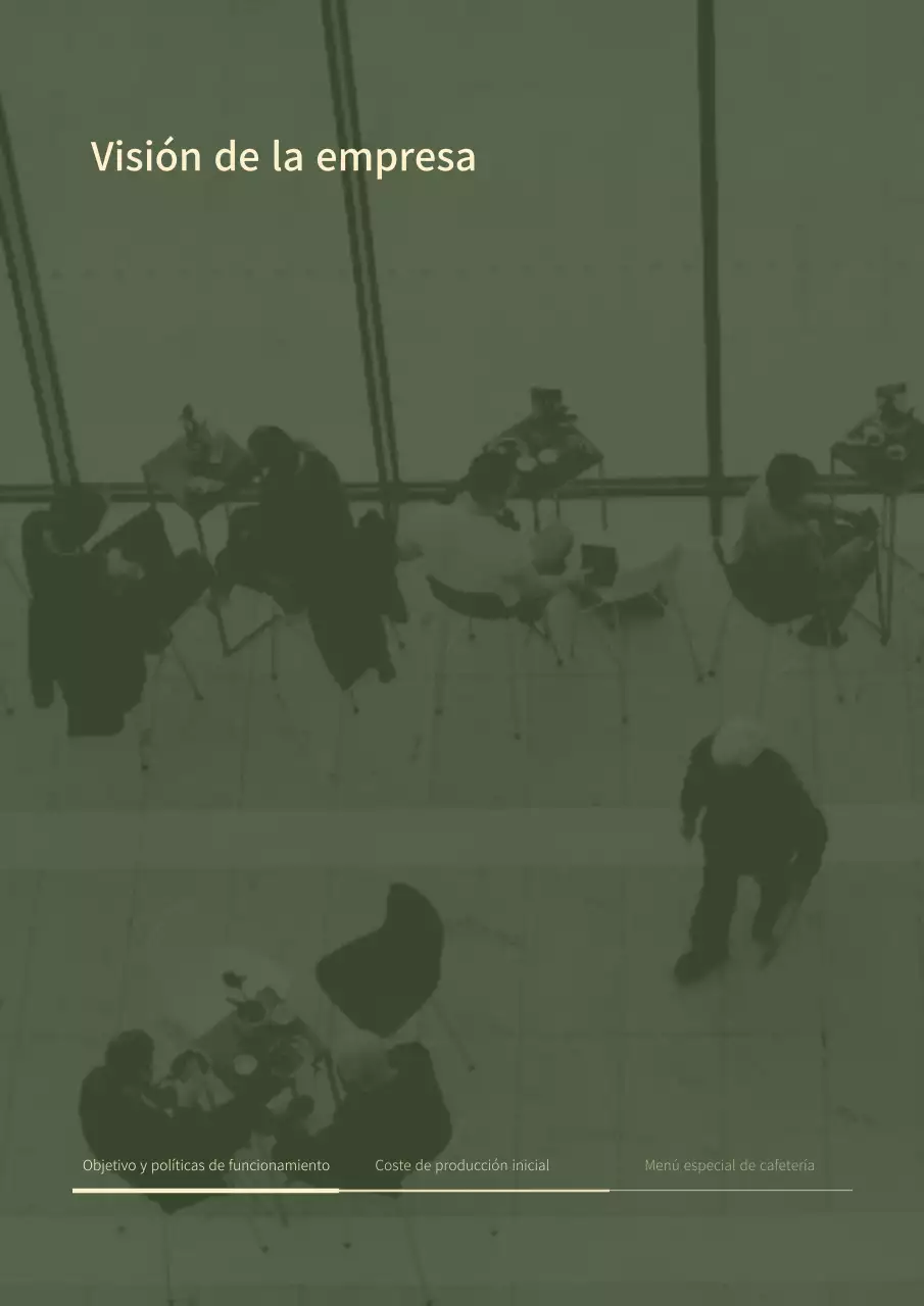 Plan de negocio de concepto diagonal simple en verde