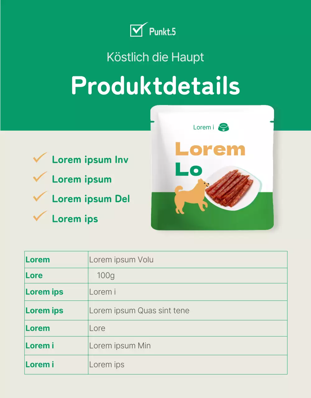 Niedliche blaue und grüne Hundeleckerlis Detailseite