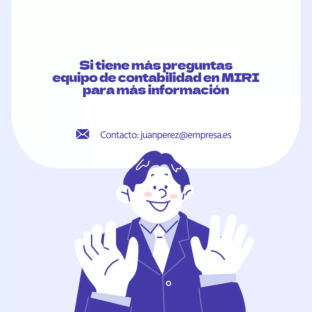 Información azul y minimalista sobre la jubilación
