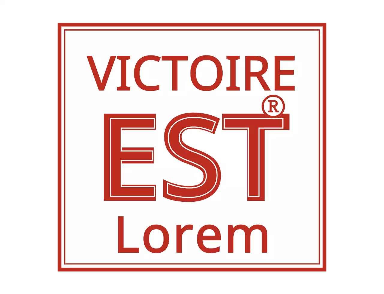 T-shirt de groupe au concept simple et branché, en rouge et blanc