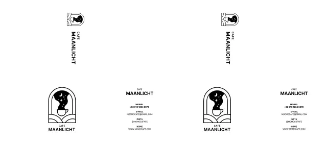 Eenvoudig en emotioneel geïllustreerd embleem logo stijl voor cafe informatie en promotie