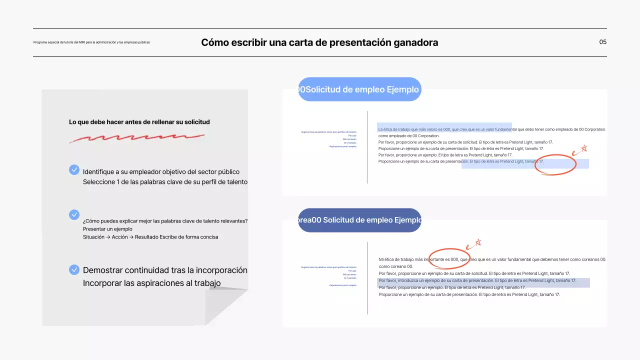 Presentación del programa especial de tutoría para empresas públicas de color azul