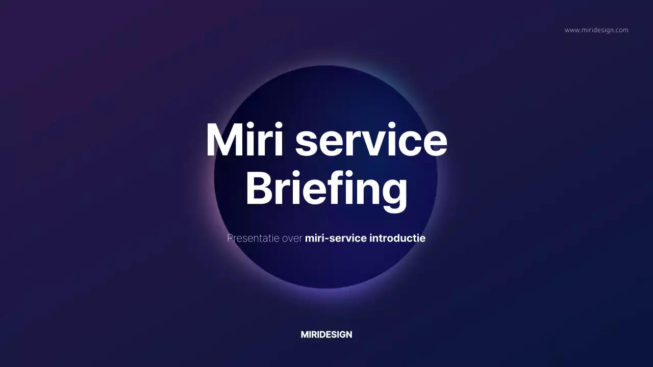 Purple Tone Service Briefing