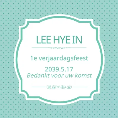 Bedankt voor uw komst