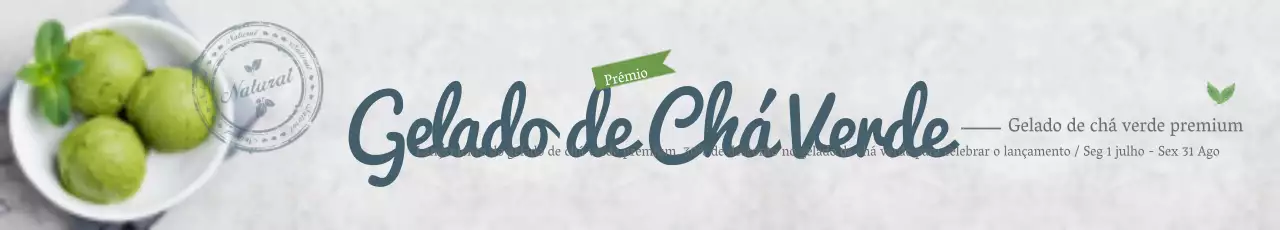 Gelado de chá verde