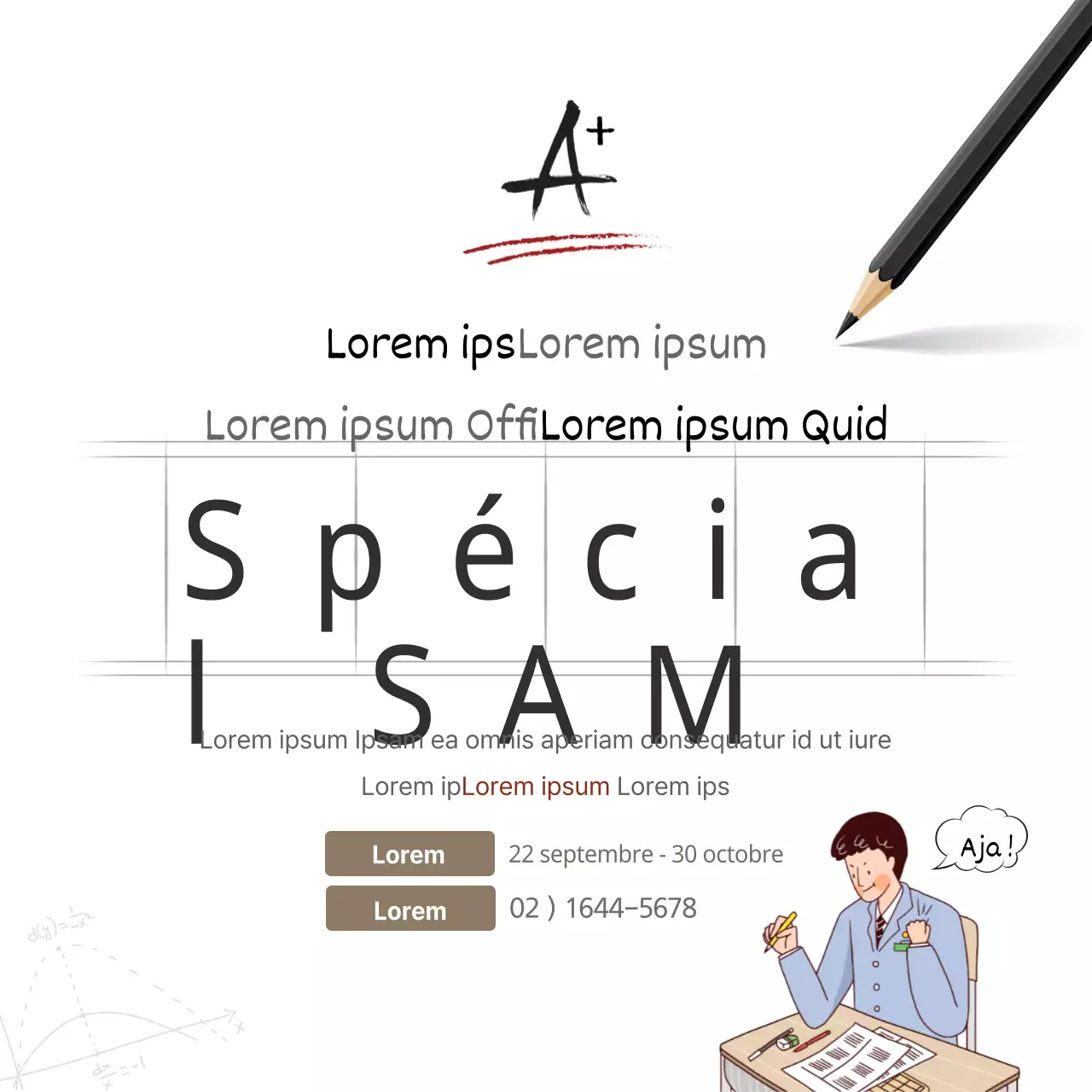 Événements spéciaux SAT